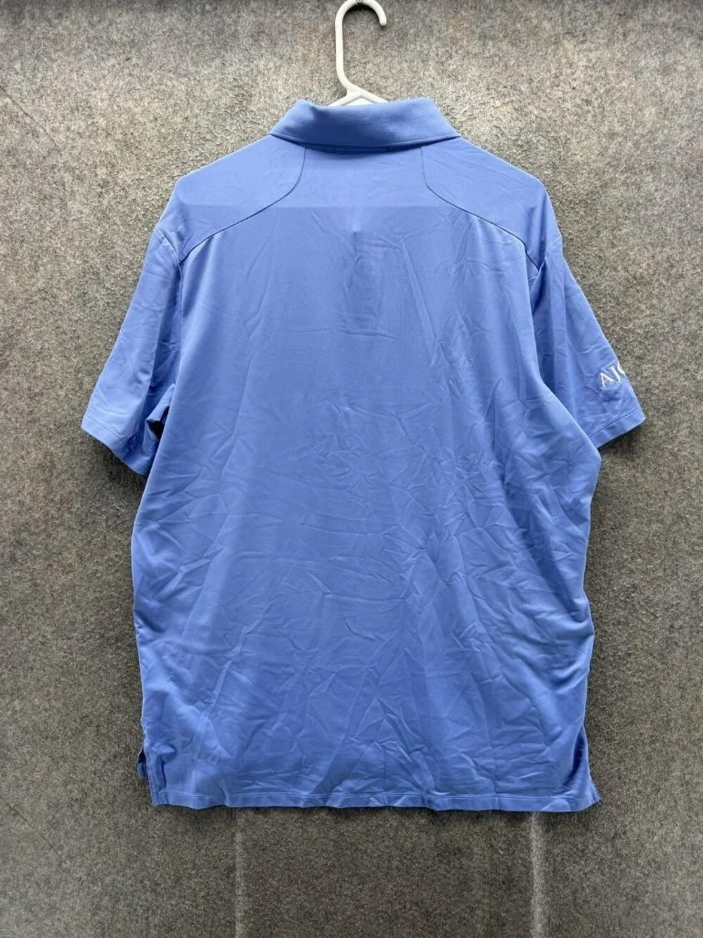 RLX Ralph Lauren Polo Shirt Mens Large Blue Solid Golf Performance Stretch